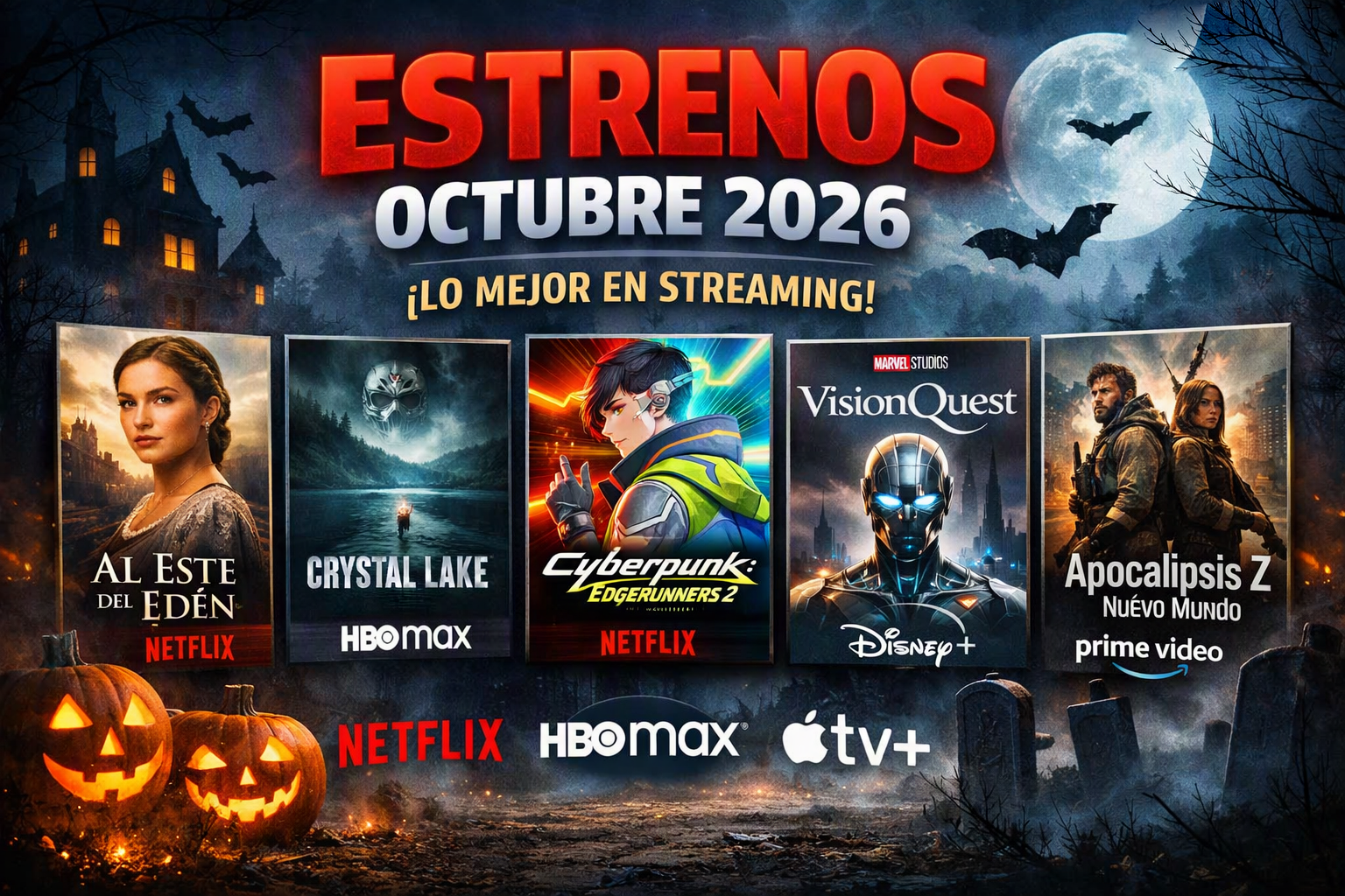 Estrenos en streaming octubre 2026